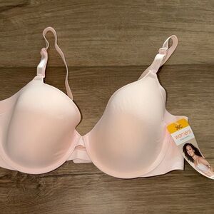 Warners pink  Bra 36c Underwire  lightly lined   Back Tshirt bra 36C NWT